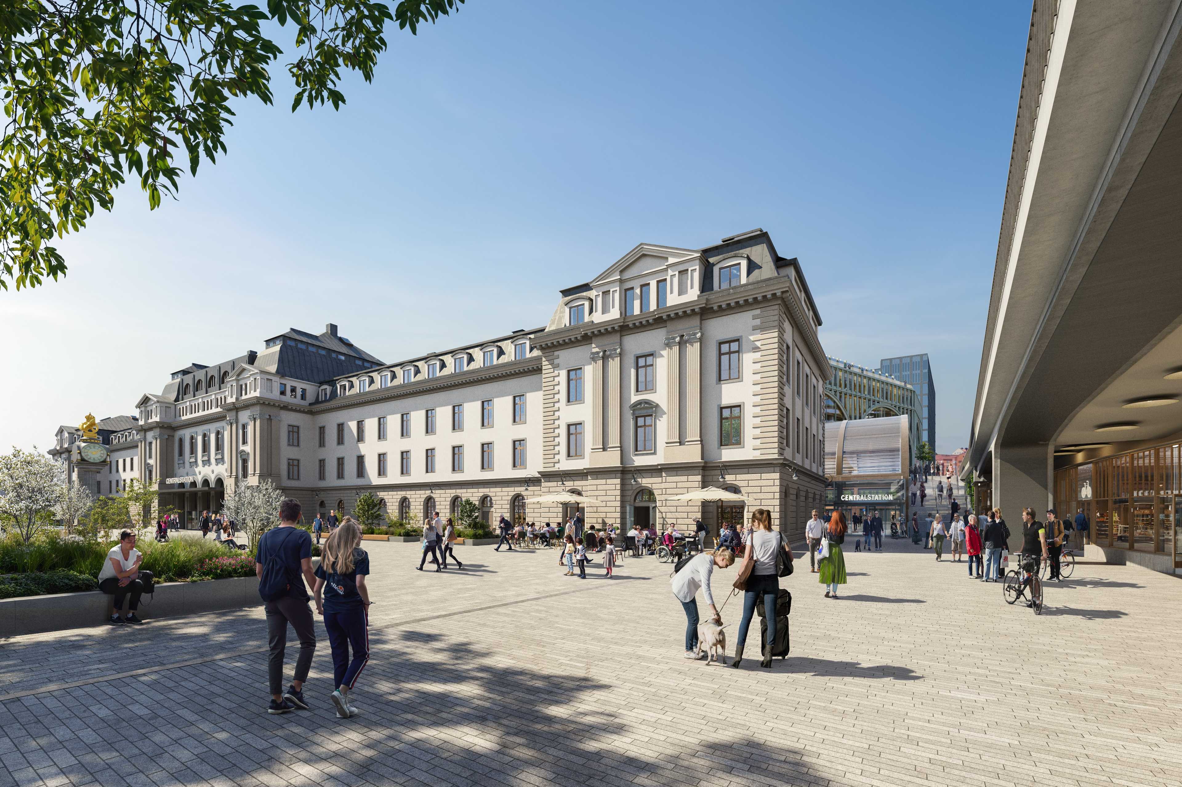 Visionsbild över Centralplan