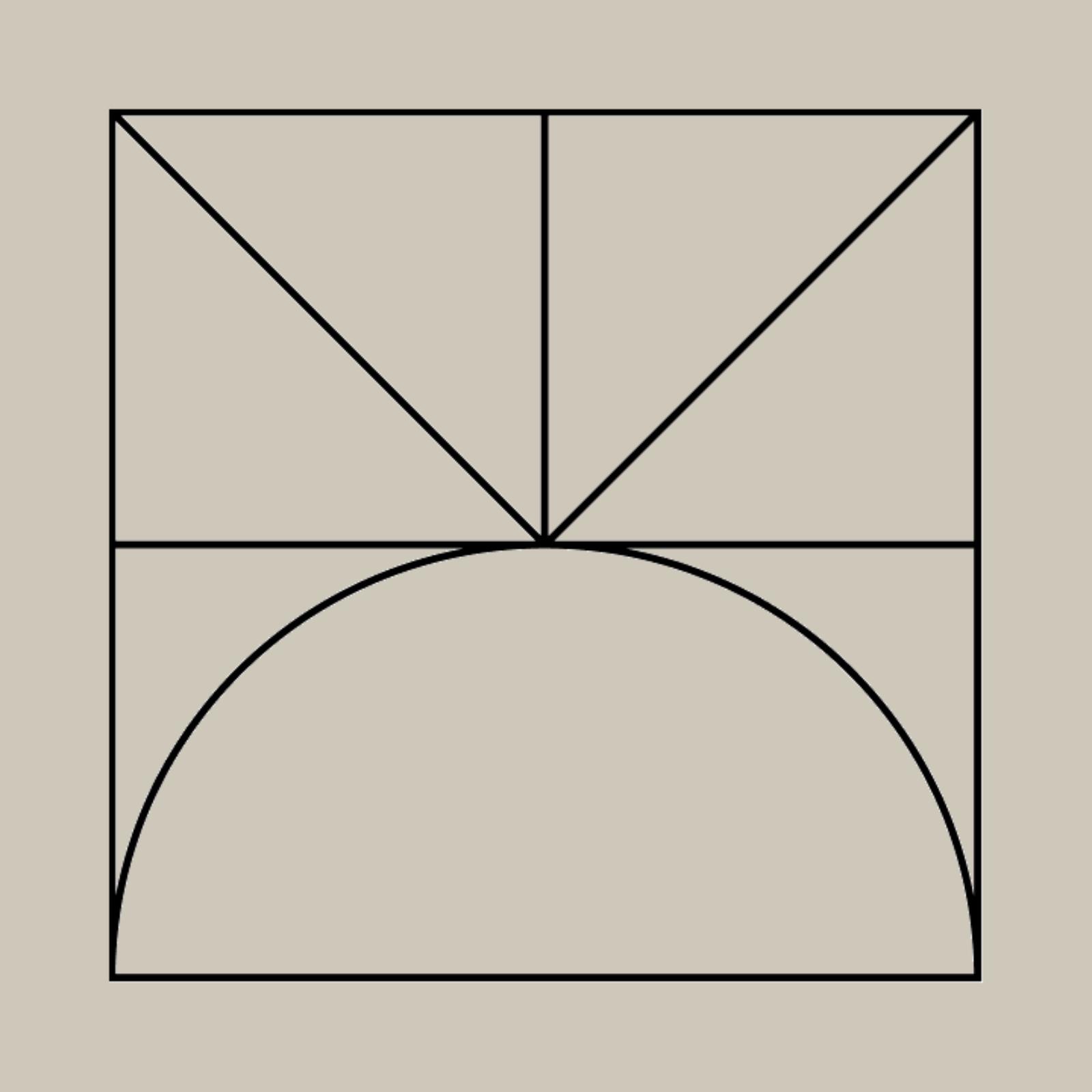 Decorative element with beige background