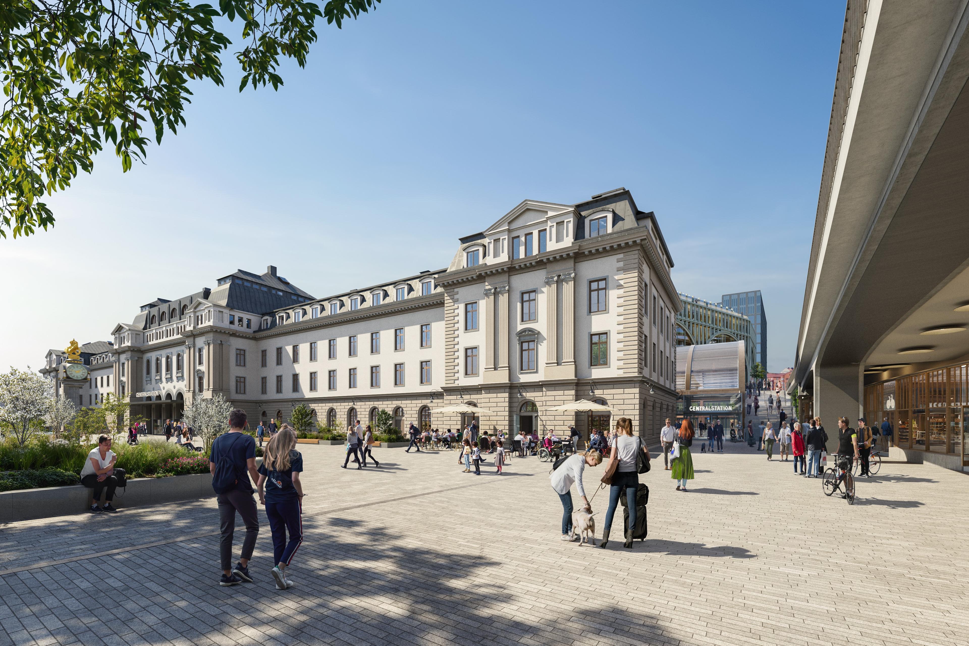 Visionsbild över Centralplan