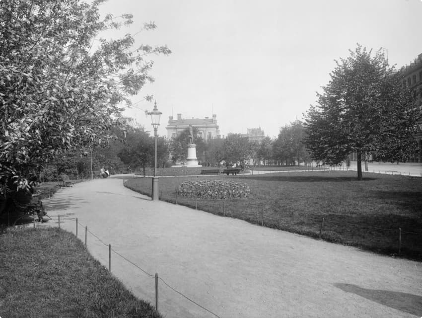 Den ursprungliga järnvägsparken år 1899.