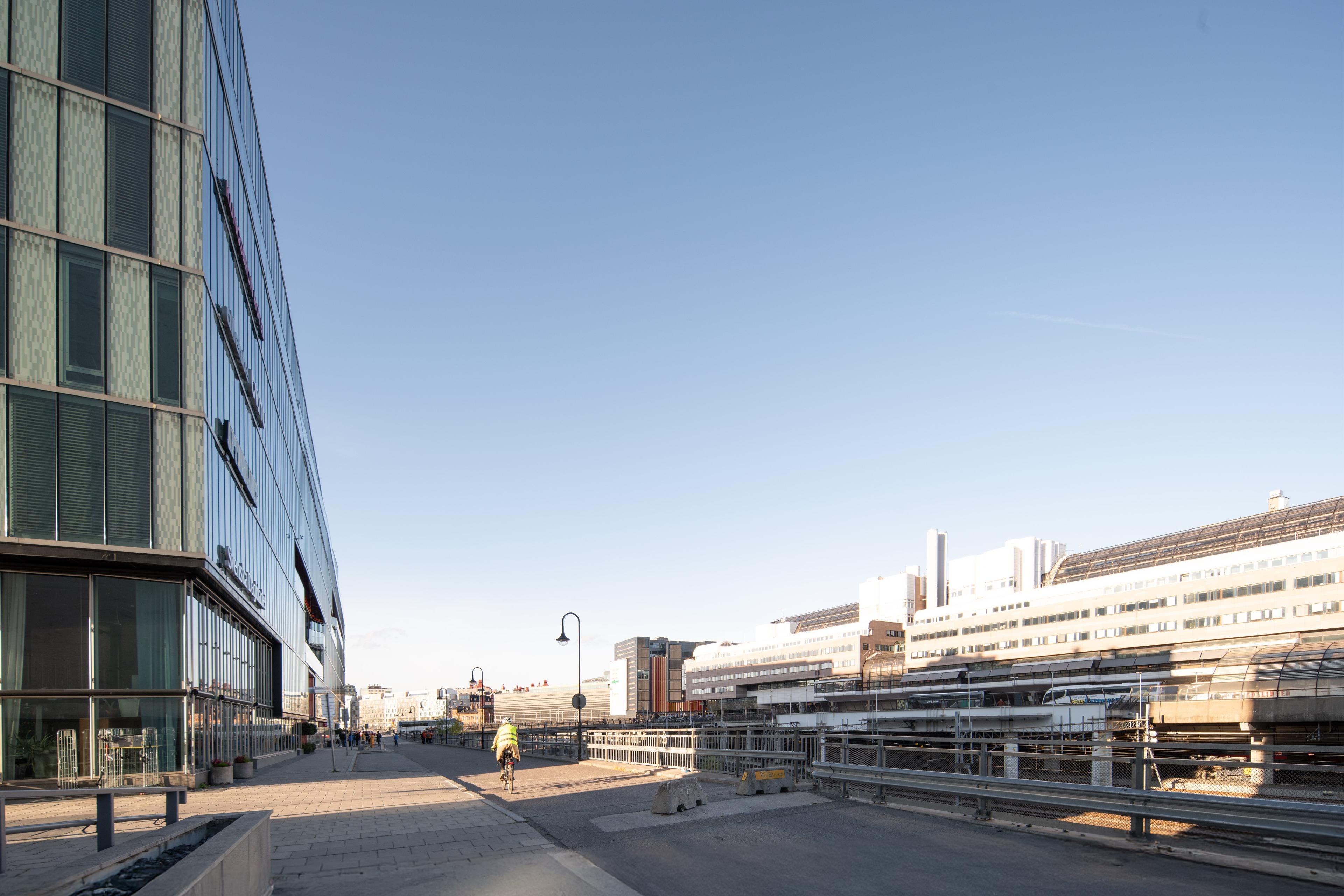 Västra Järnvägsplatsen 2 - Nuläge Vy mot Kungsgatan