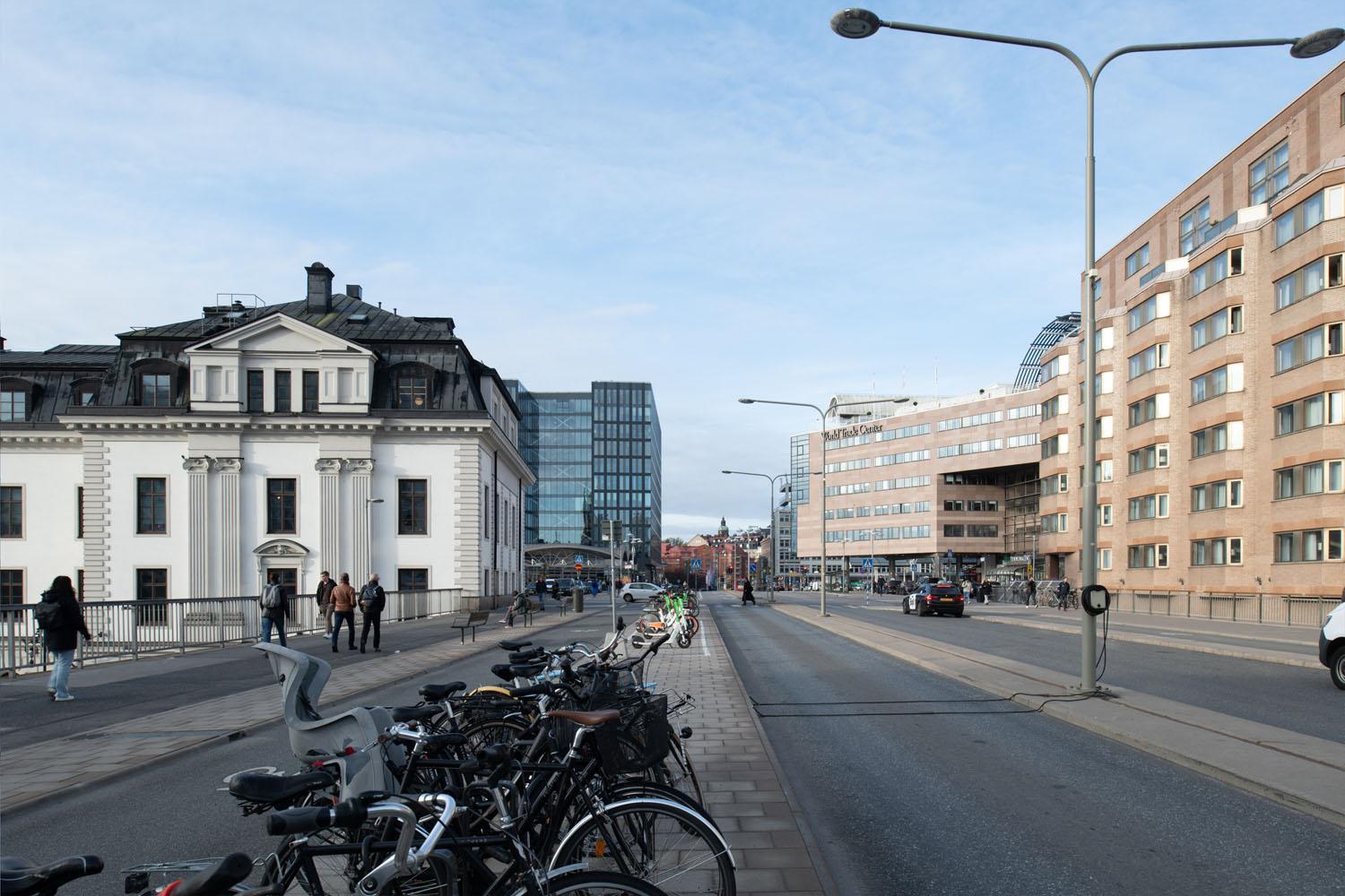 Klarabergsbron_nuläge Bild över Klarabergsbron i nuläget
